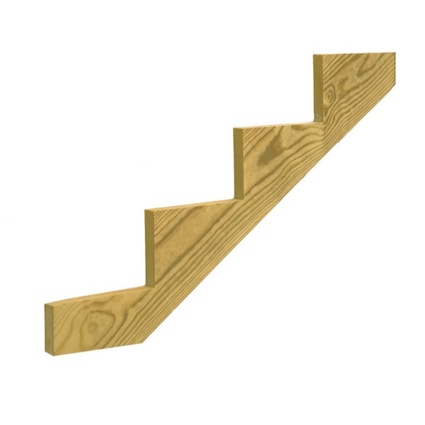 Prowood ProWood 1.5 in. X 11.25 in. W X 4 ft. L Southern Yellow Pine Stair Stringer No 2/BTR Grade 279713 - main